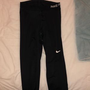 full length black nike leggings
